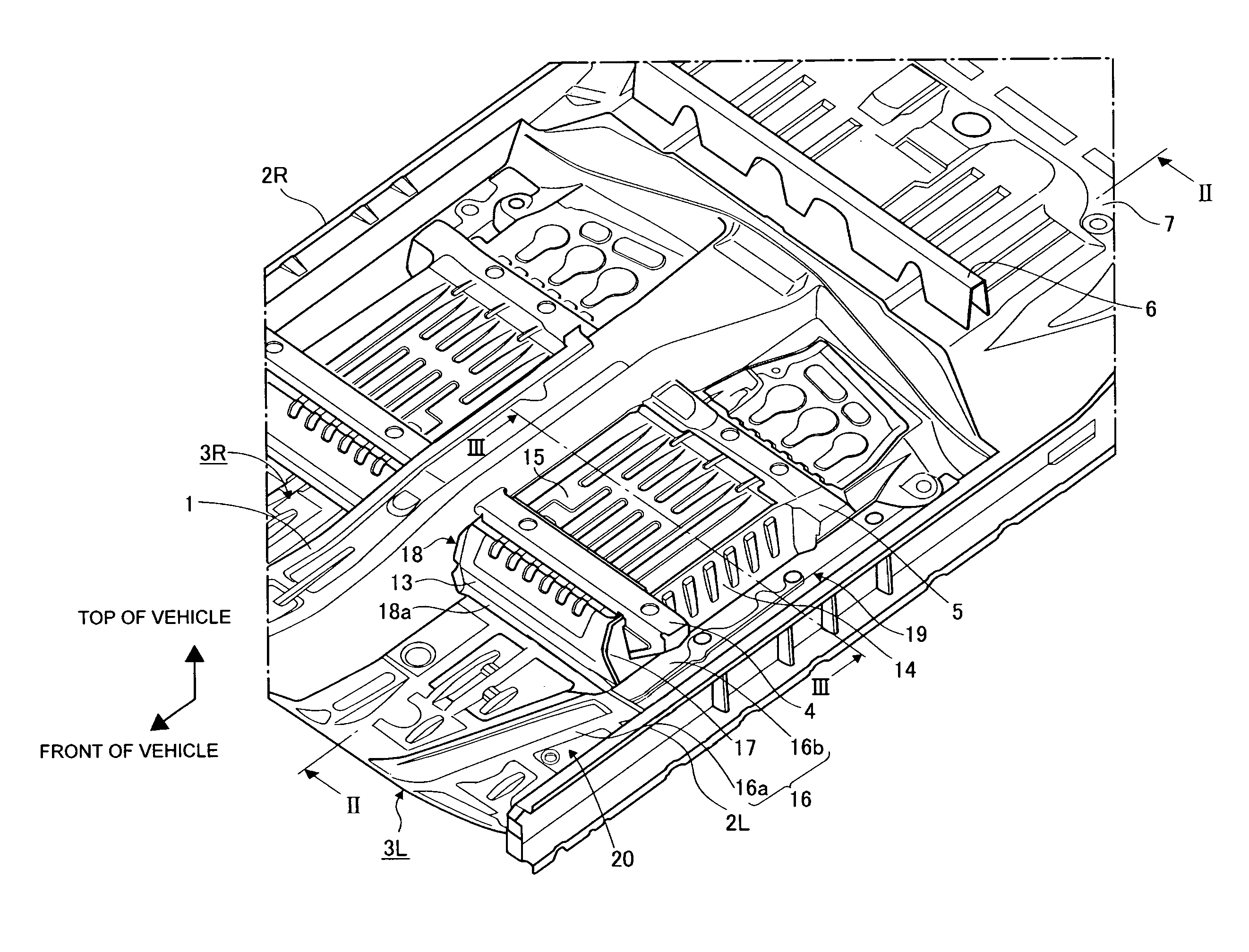 Vehicle battery pack housing structure