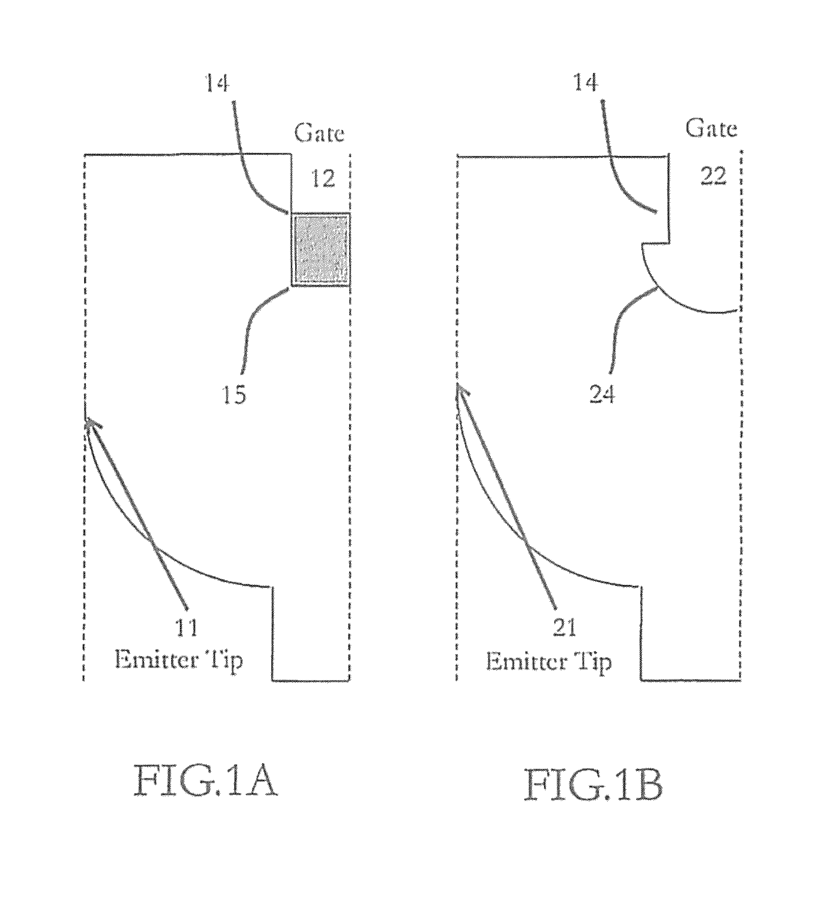 Integrated field emission array for ion desorption