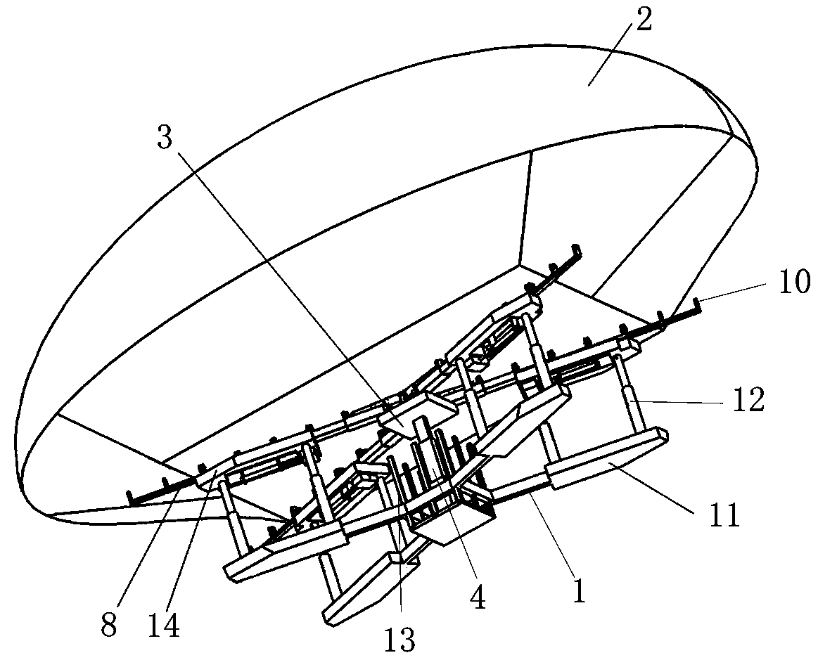 Balloon retractable device for balloon aircraft