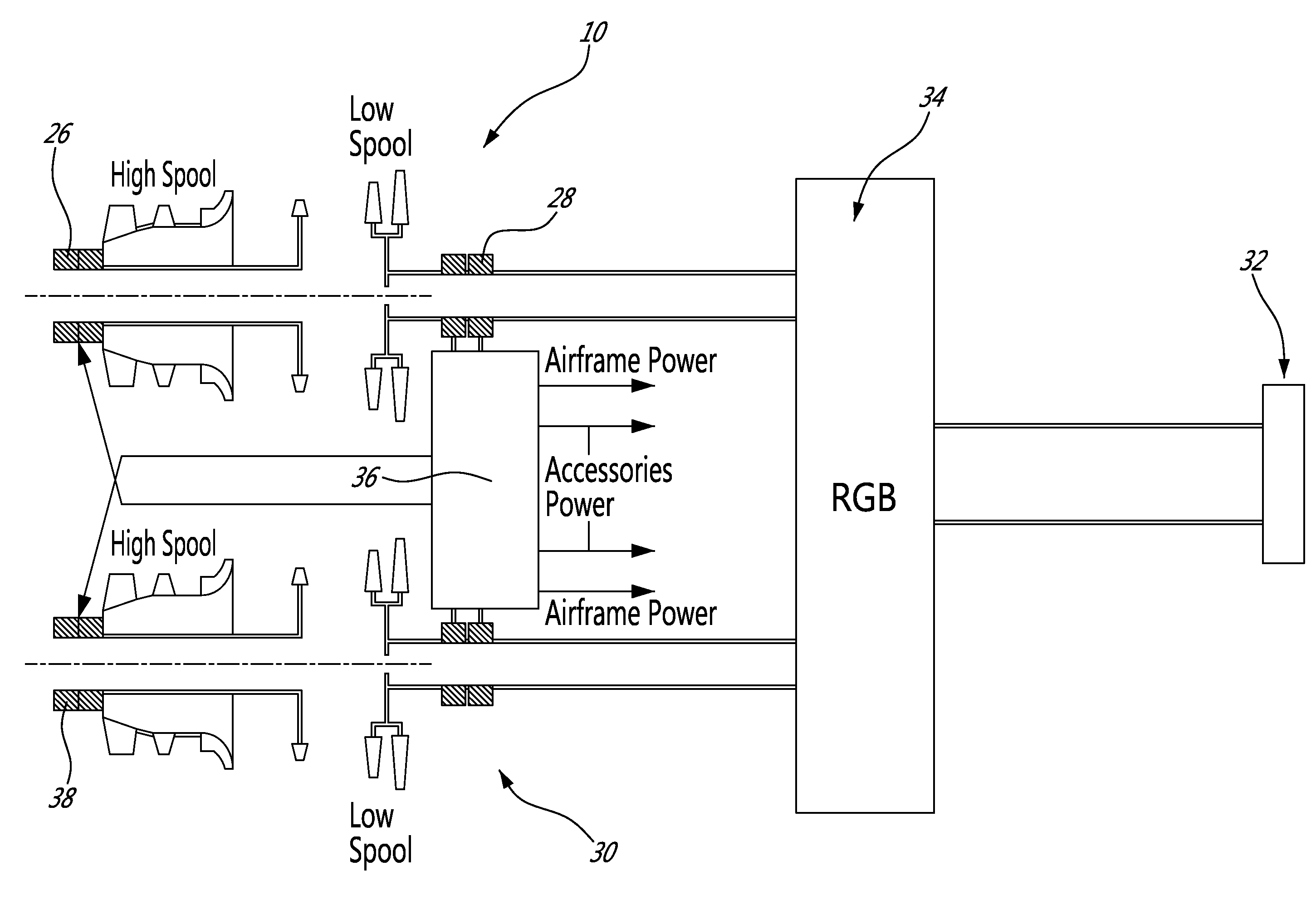 Multiple turboshaft engine control method and system for helicopters