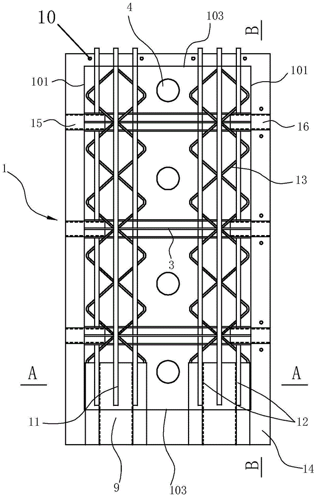 Prefabricated steel bar truss combined floor and splicing method thereof