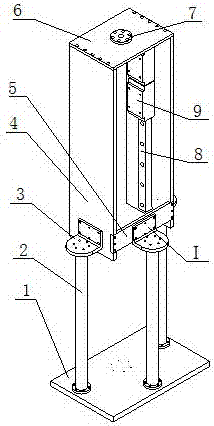 Experimental device for biomechanical property testing of patellar joint