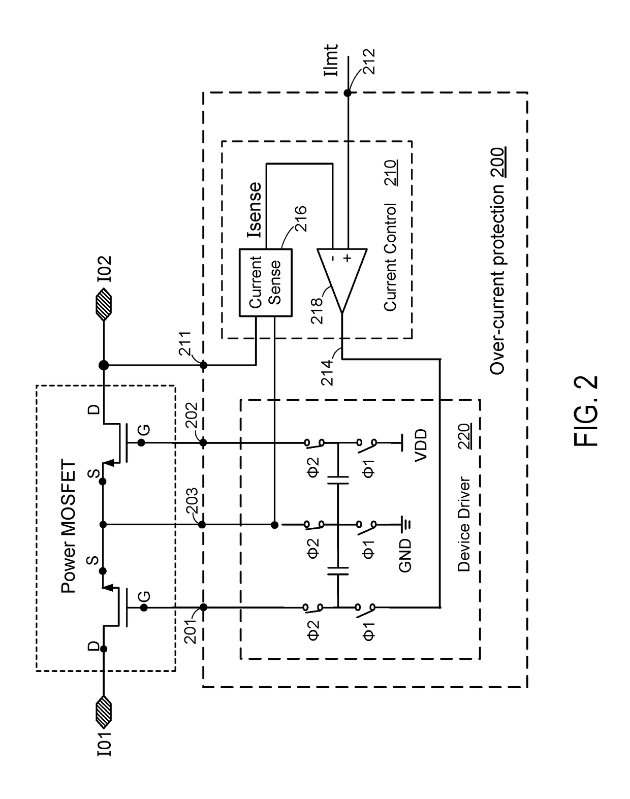 Power switch over-power protection