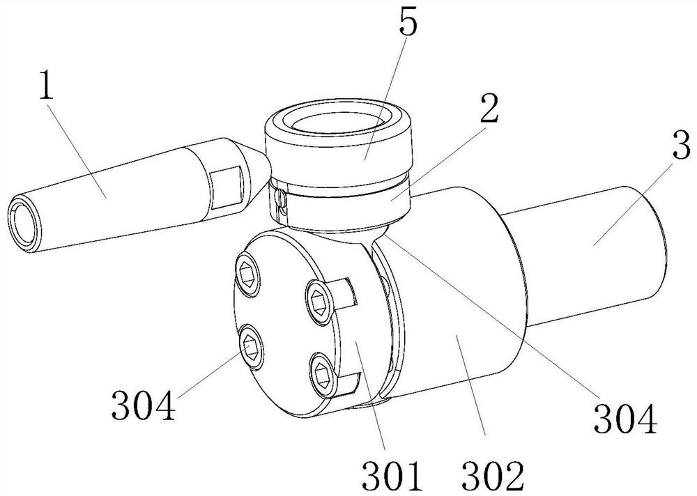 Stop tongue piece welding device and welding method thereof