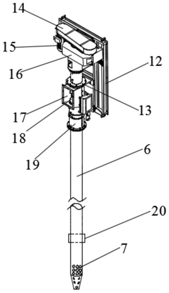 Filling device for controlling surface subsidence of coal mine