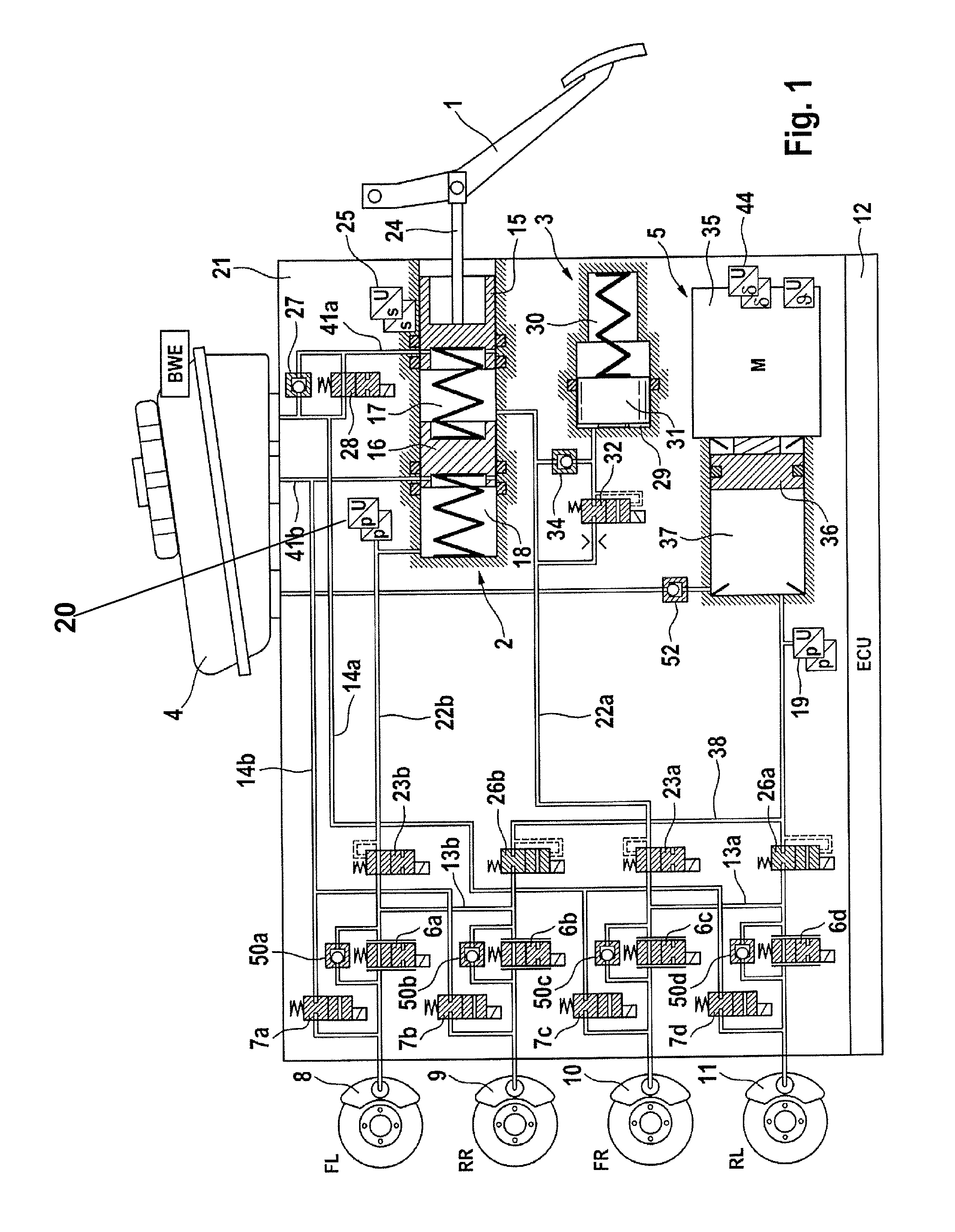 Method for operating a brake system for motor vehicles, and brake system