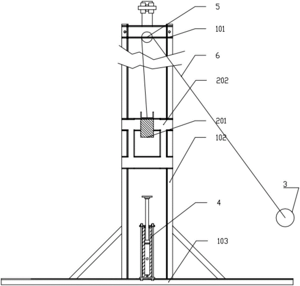 Experimental research device for engine combustion process