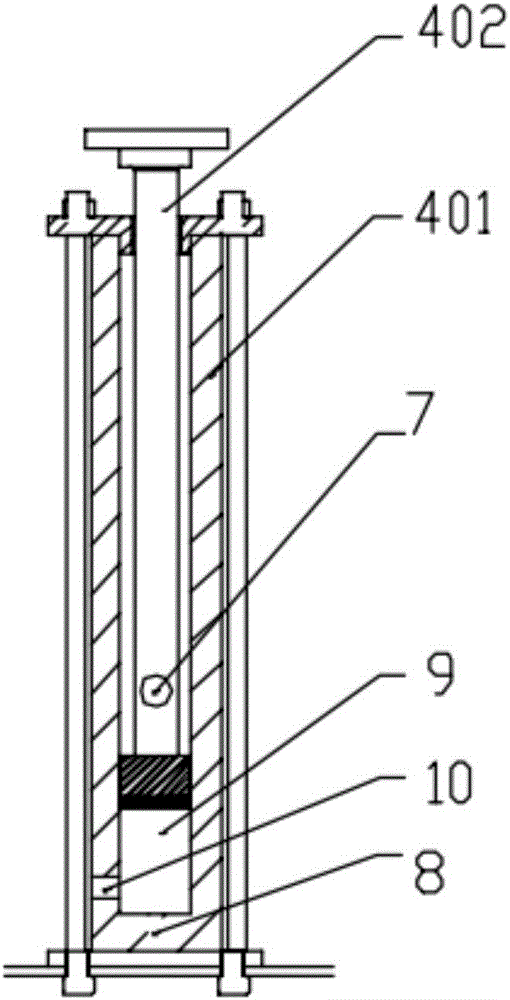 Experimental research device for engine combustion process