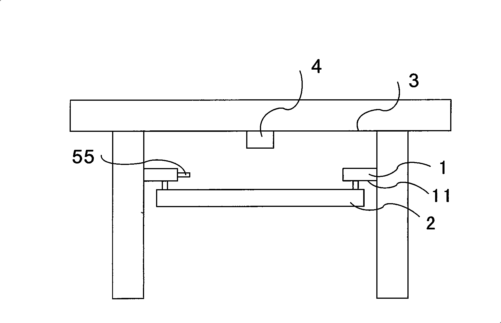 Computer keyboard support with sterilization function