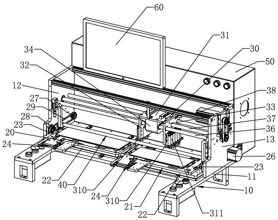 A keyboard electrical function testing machine