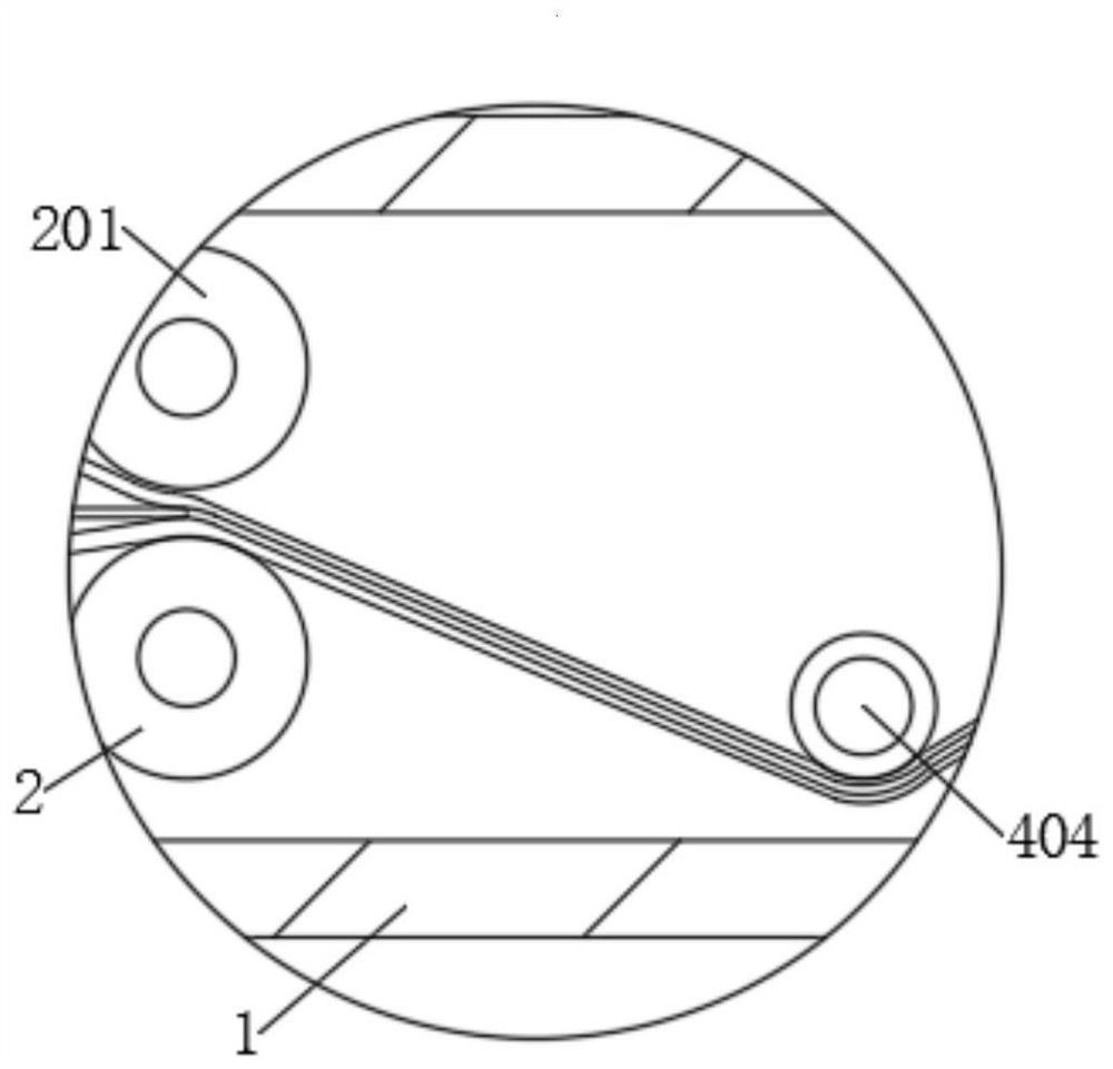 Aluminum foil veneer on-line rectangular grid printing equipment and use method thereof