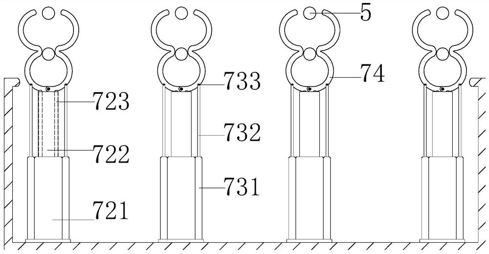 A multi-hydraulic sizing device for shoemaking with a double-ring jet hydraulic rod for removing stains