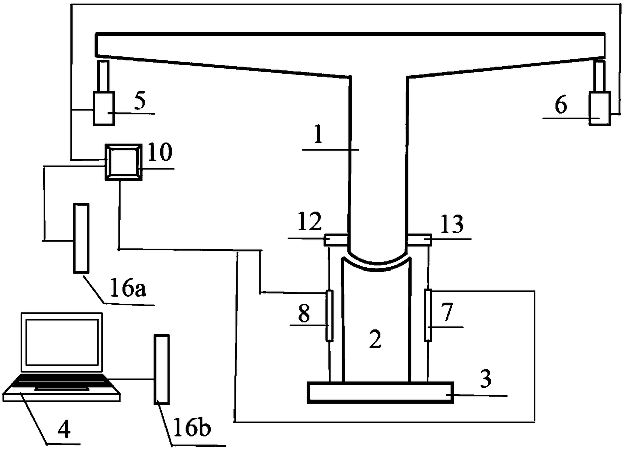 Device and method for judging critical balance of rotation of bridge and computing method