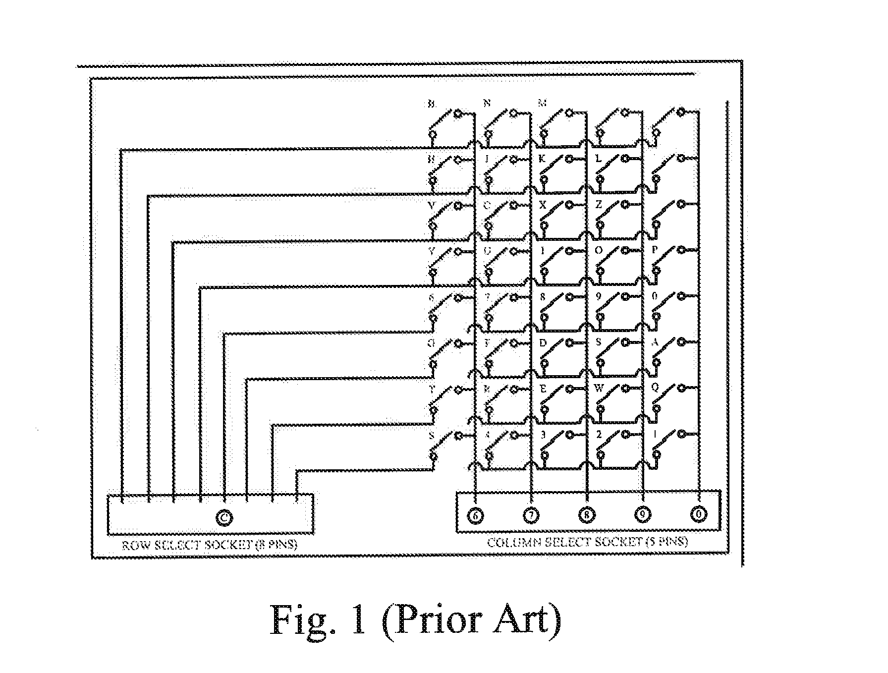 Capacitive touch keyboard