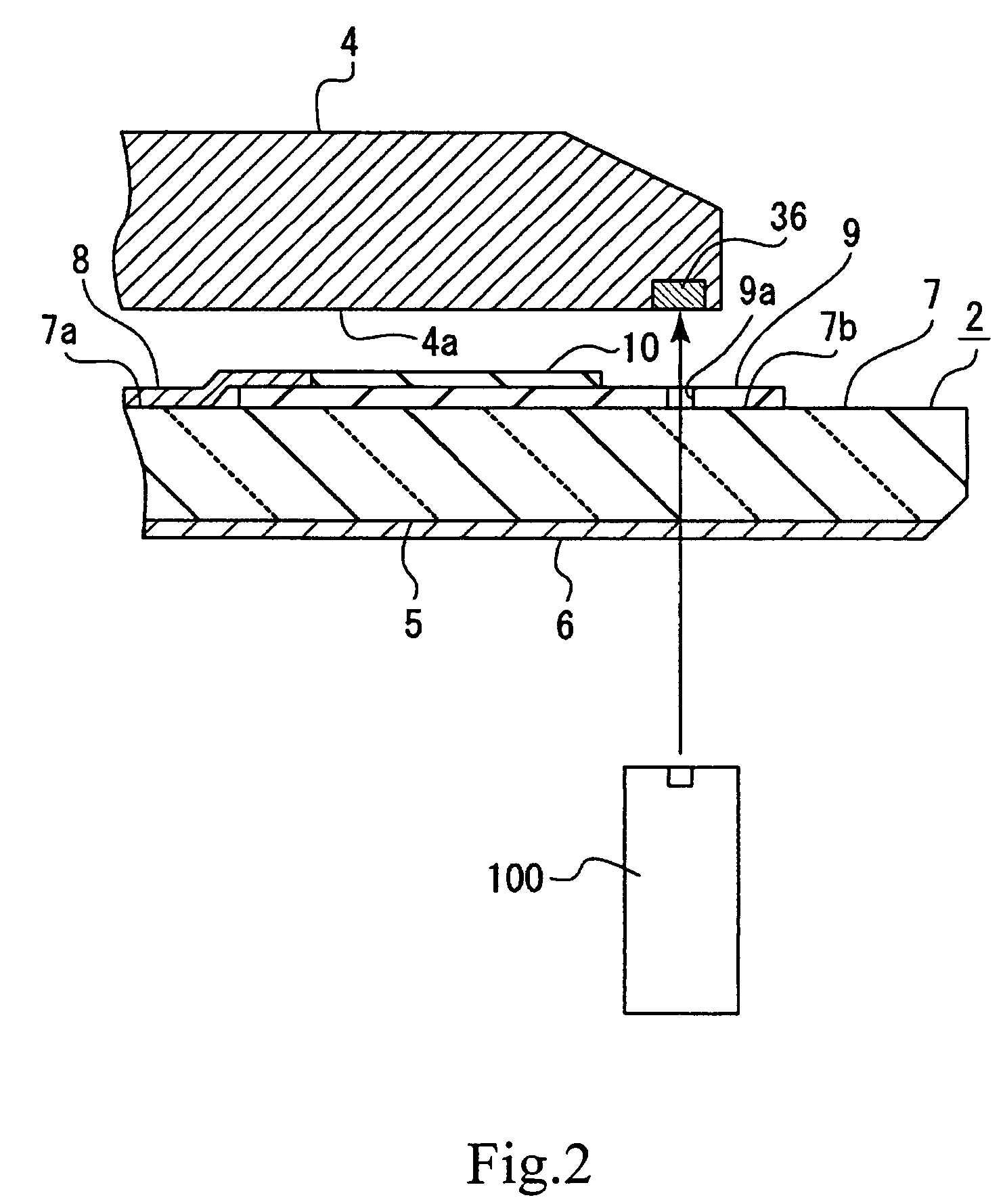 Flat type image display device