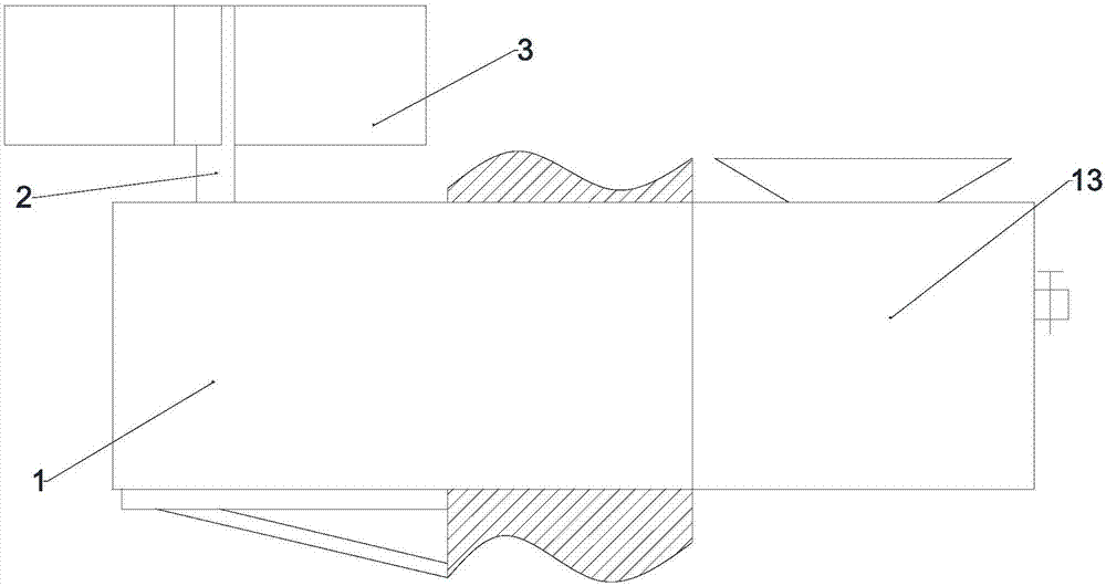 Domestic household-garbage crushing disposal device based on wind energy