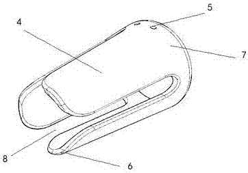 Connecting device of umbrella tip and umbrella ribs