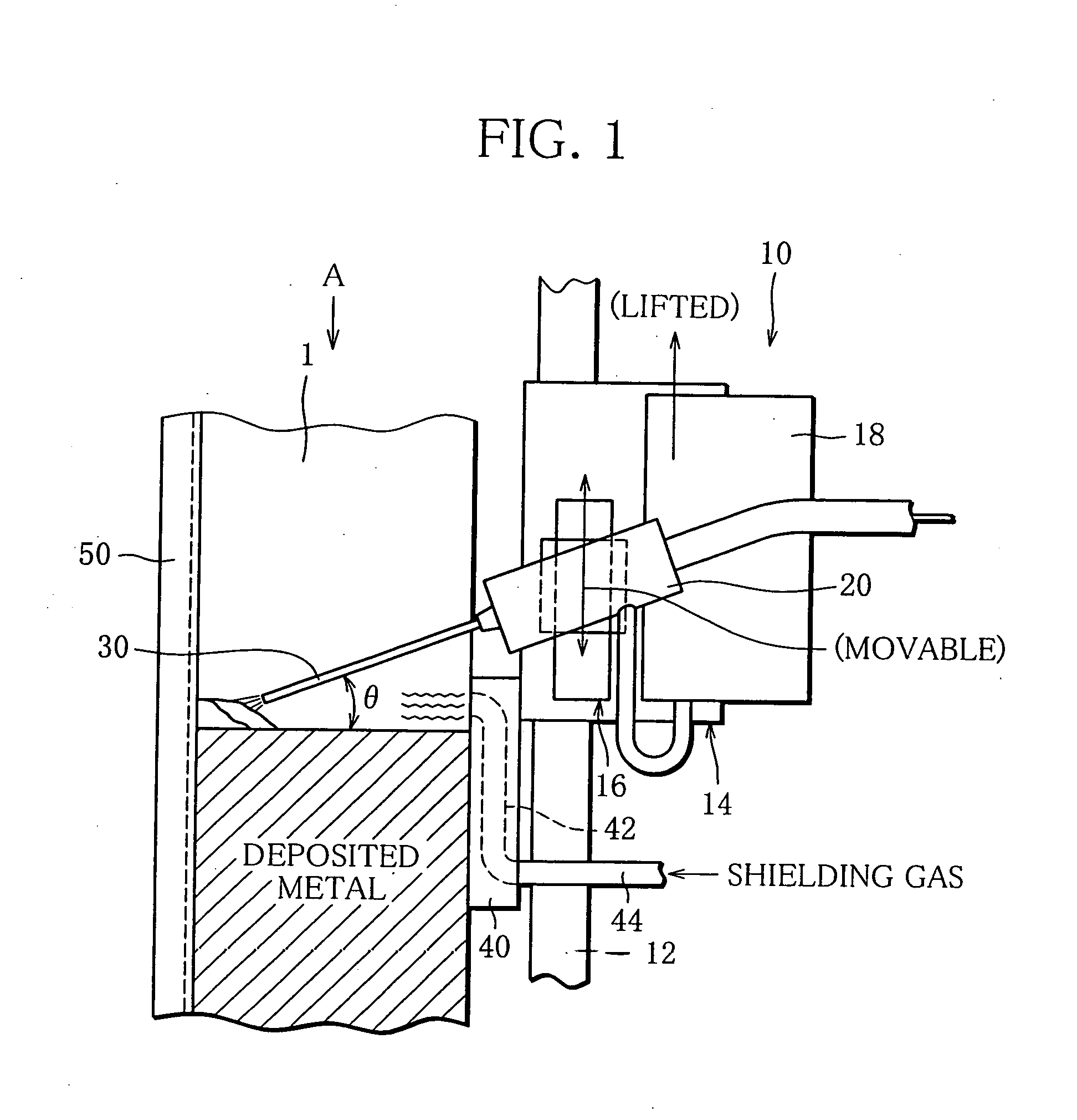 Vertical-position welding method