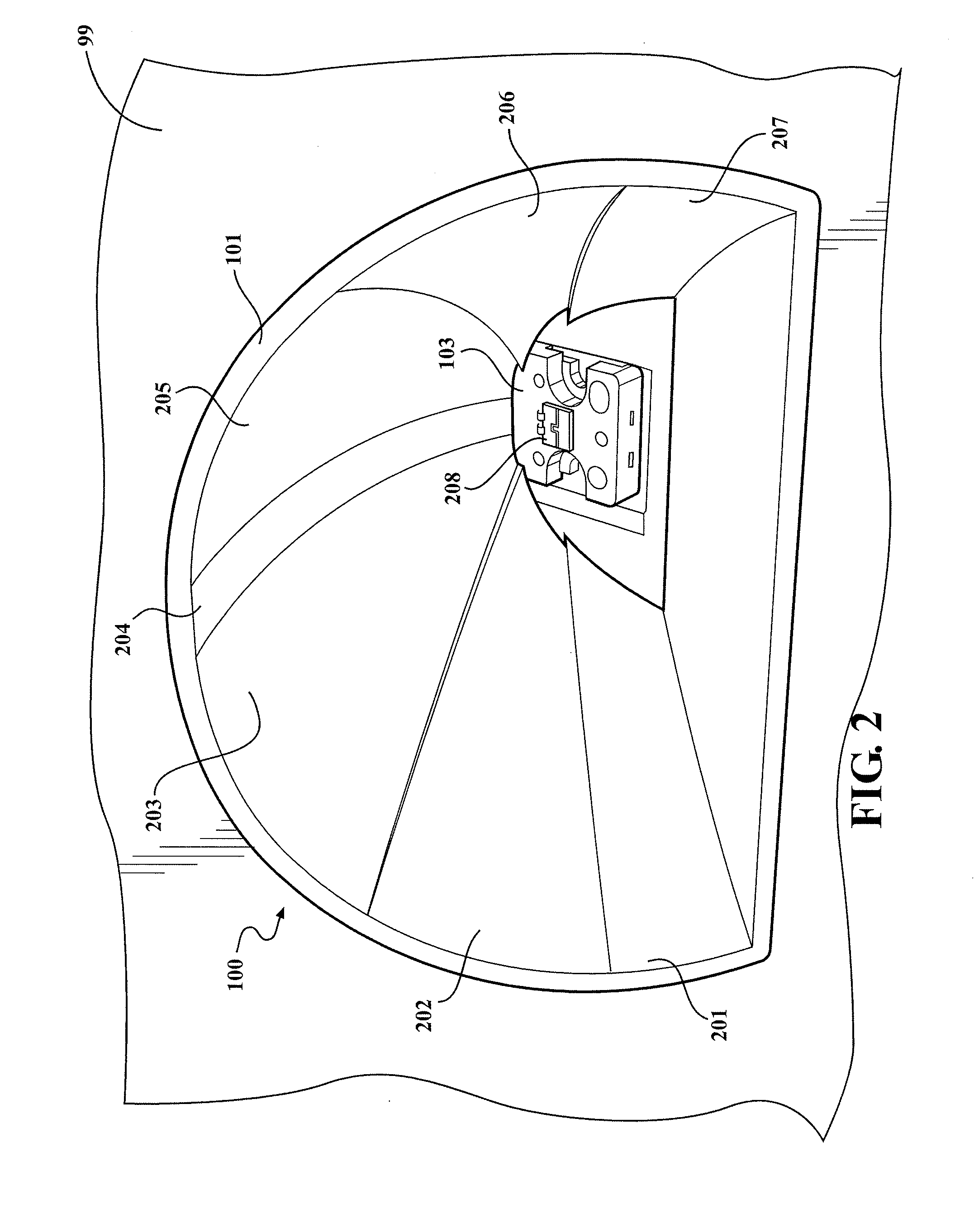 Hybrid optics LED headlamp