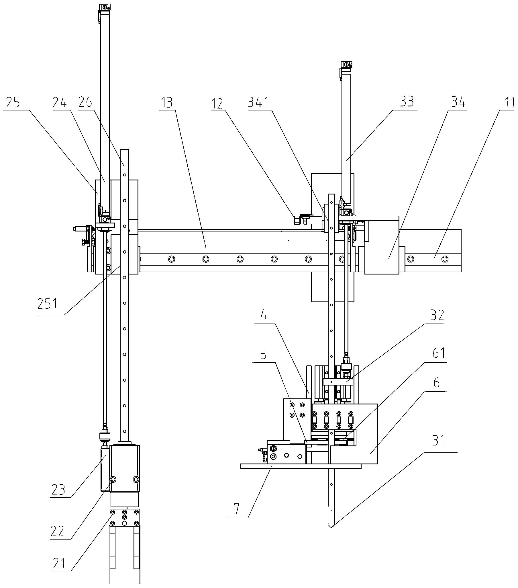 Mechanism for enveloping polar groups and feeding polar groups into groove