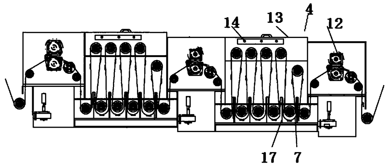 A high-efficiency desizing machine