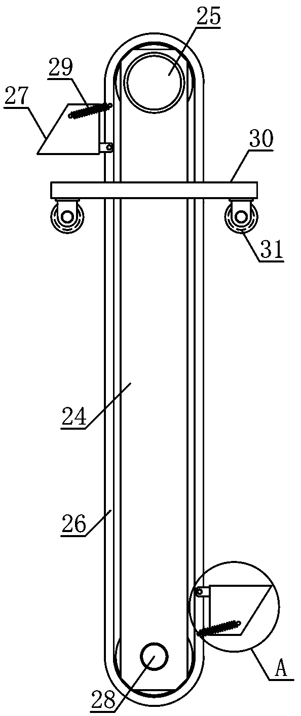 Sewage recovery recycling device for glass production