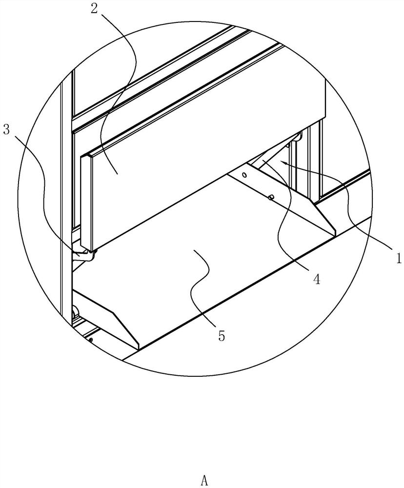 A kind of cabinet door automatic opening and closing mechanism and express cabinet containing it