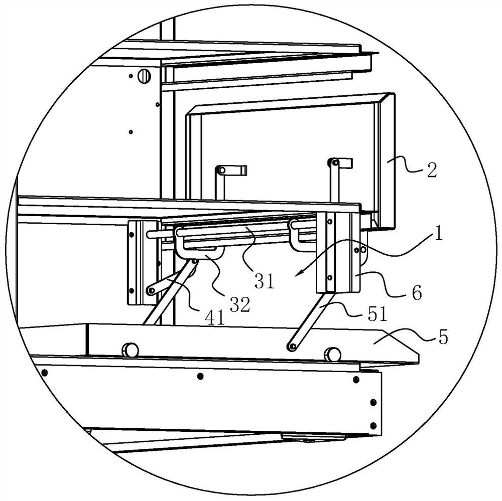 A kind of cabinet door automatic opening and closing mechanism and express cabinet containing it