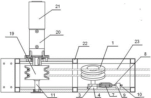 A single-power two-way mobile traction drive system