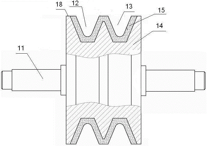 A single-power two-way mobile traction drive system