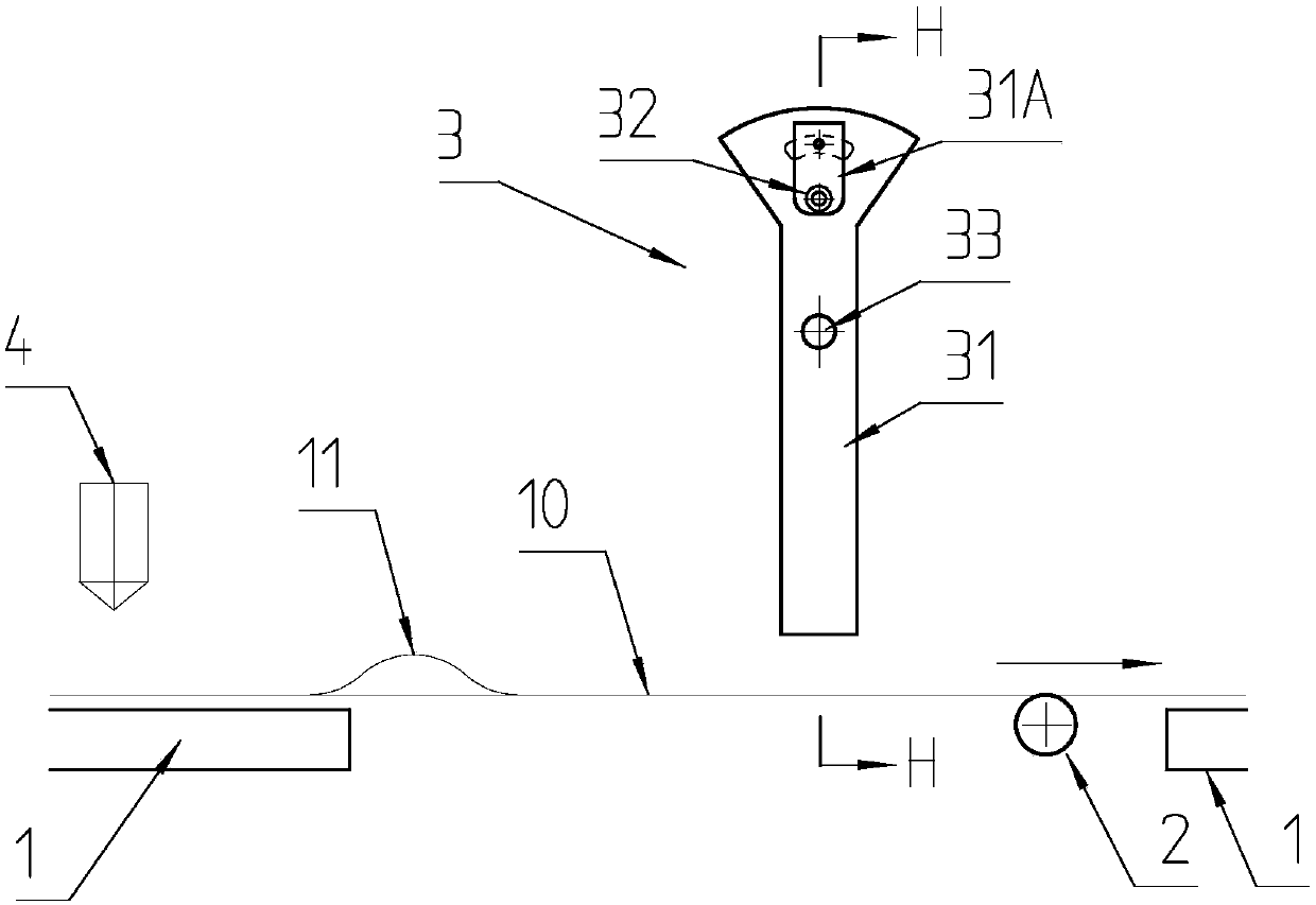 Detection removing method for defective disposable absorption article