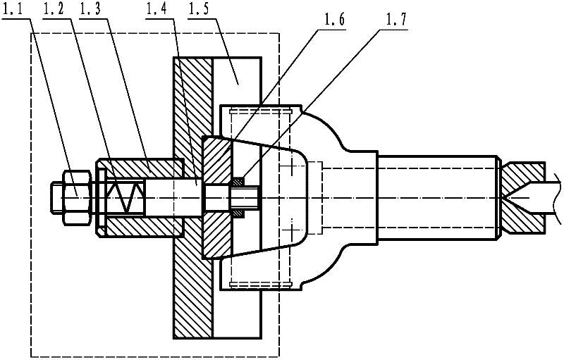 Tool special for turning excircle of fork piece