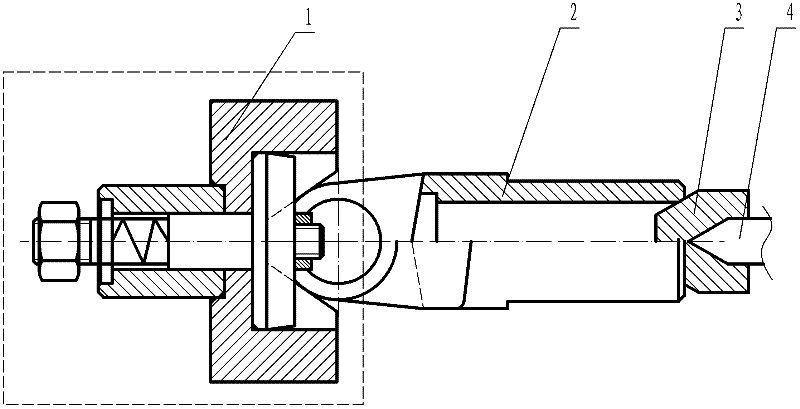 Tool special for turning excircle of fork piece