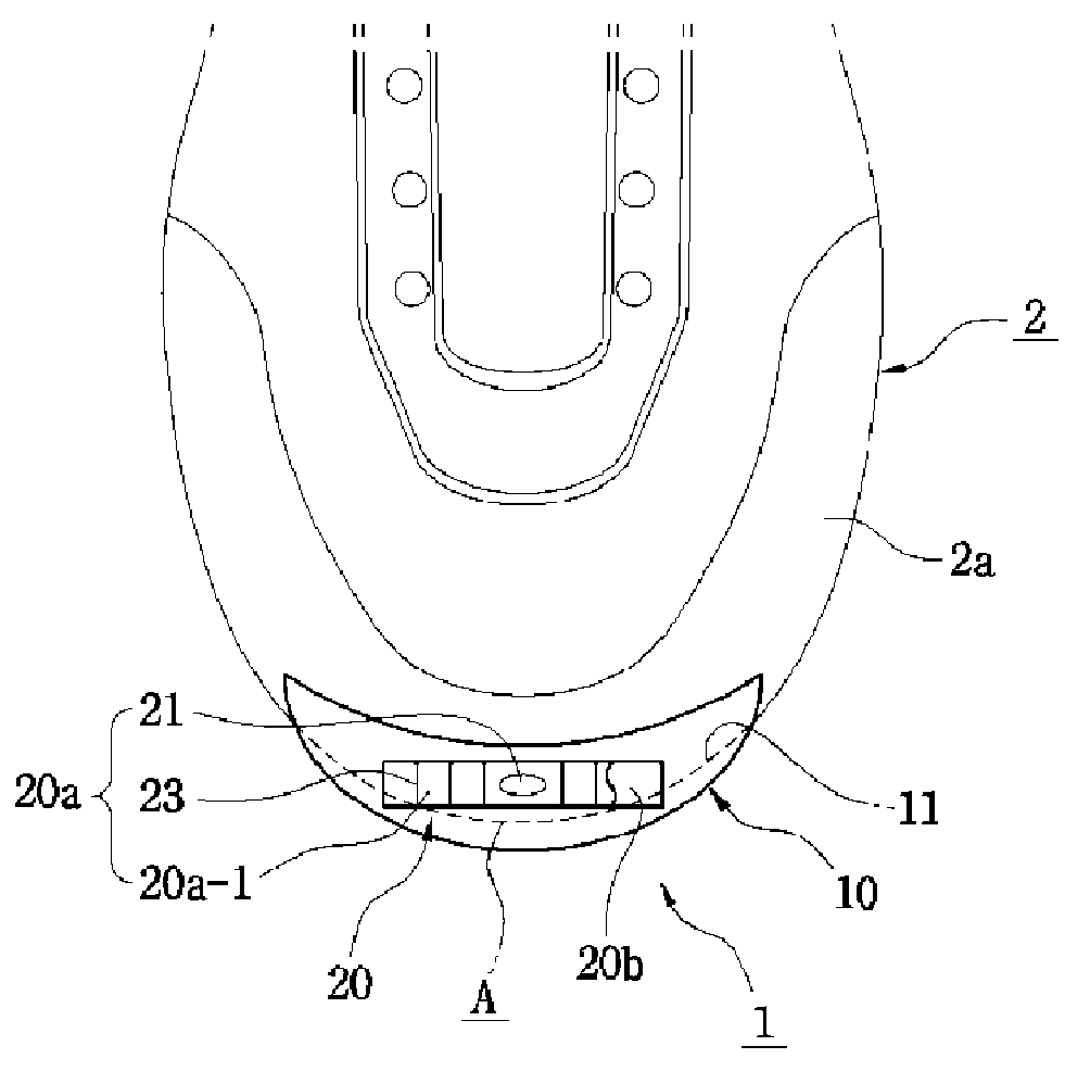 Level device for a shoe