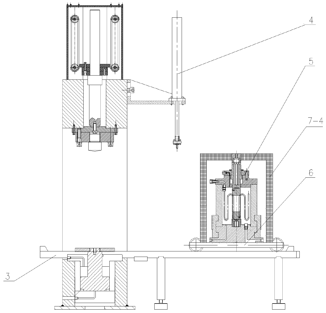 Three-axis loading and unloading rheometer and test method for dynamic disturbance low temperature rock