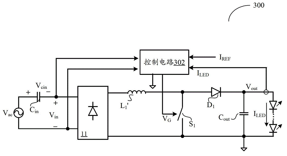 Capacitance buck type light emitting diode (LED) driver and capacitance buck type LED driving method