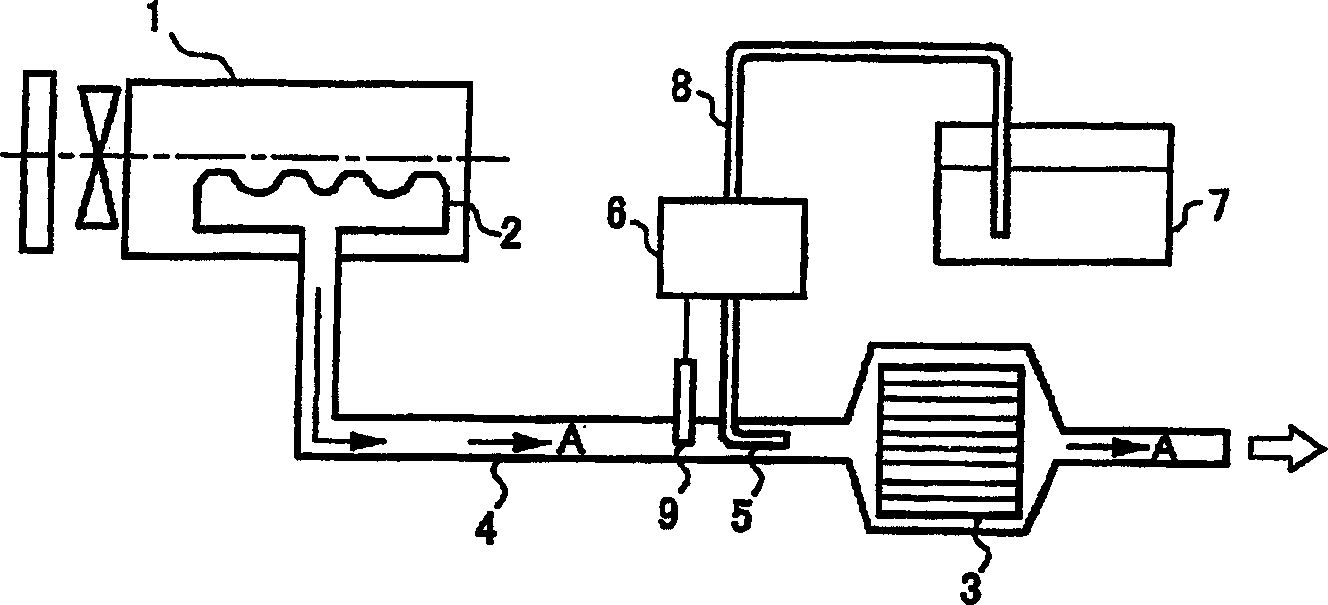 Exhaust gas cleaner for engine