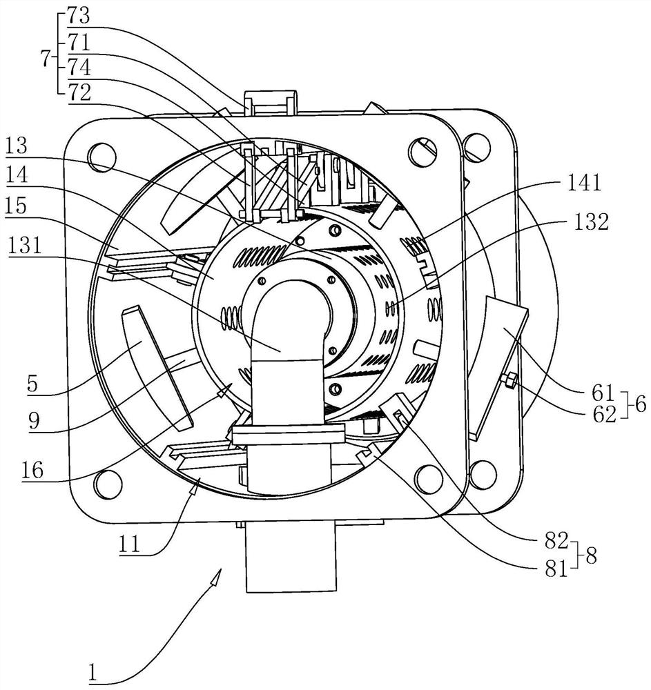 Low-pollution combustion head structure