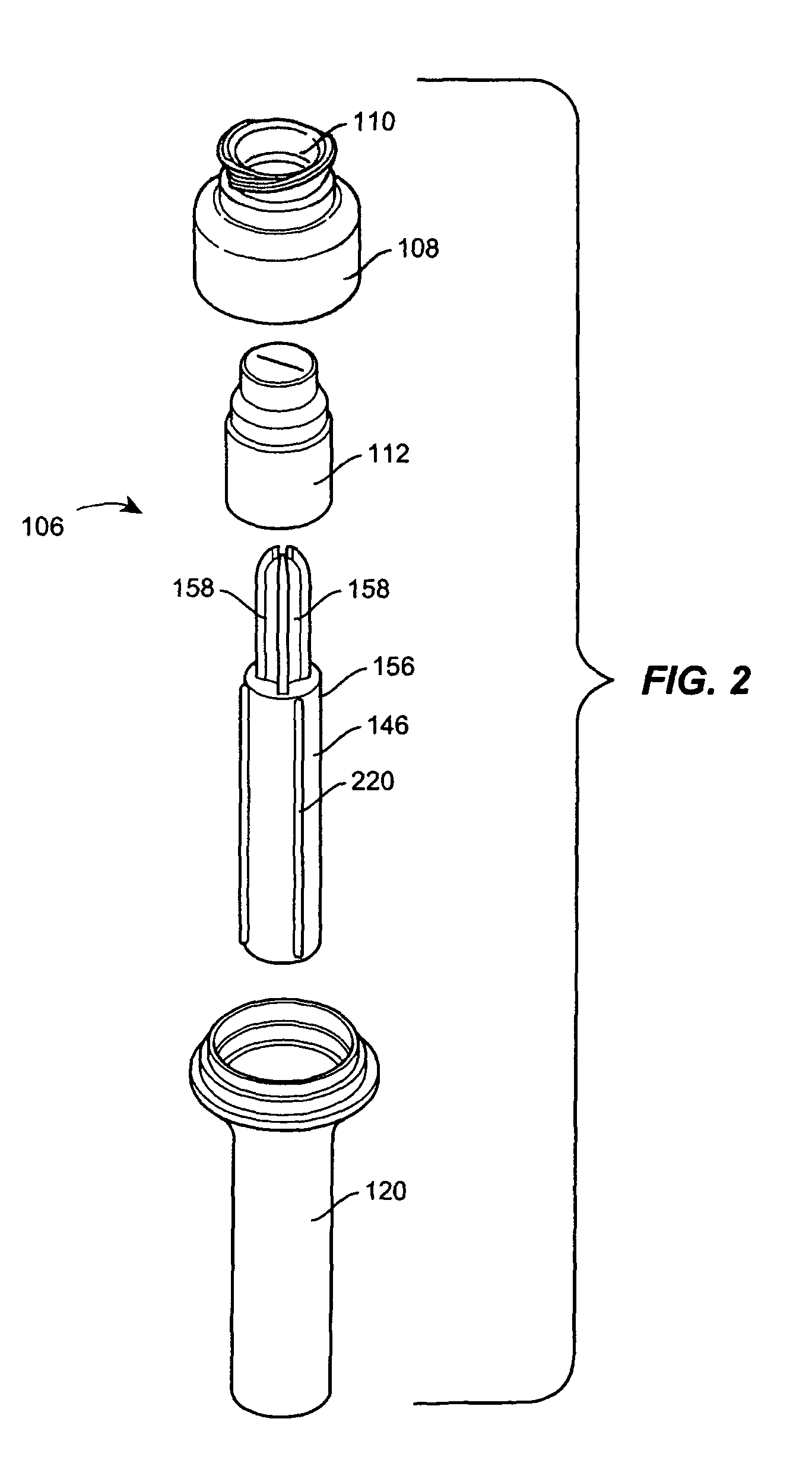 Port assembly for use with needleless connector