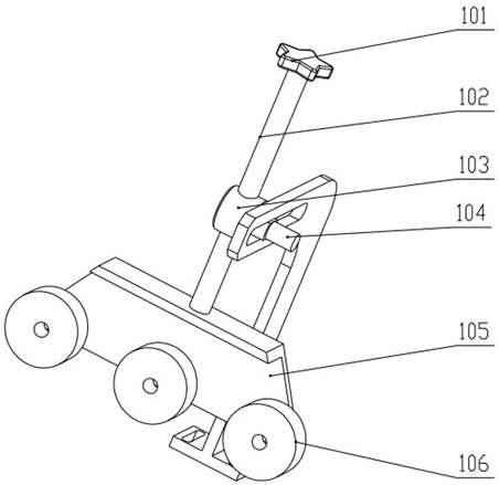 A T-shaped guide rail automatic polishing and unloading equipment