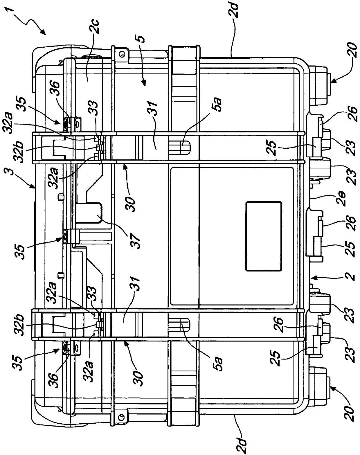 Containers of the luggage, suitcase, trolley and similar type