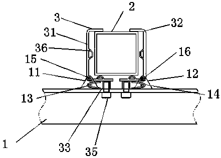 LED display screenquick front mounting locking mechanism