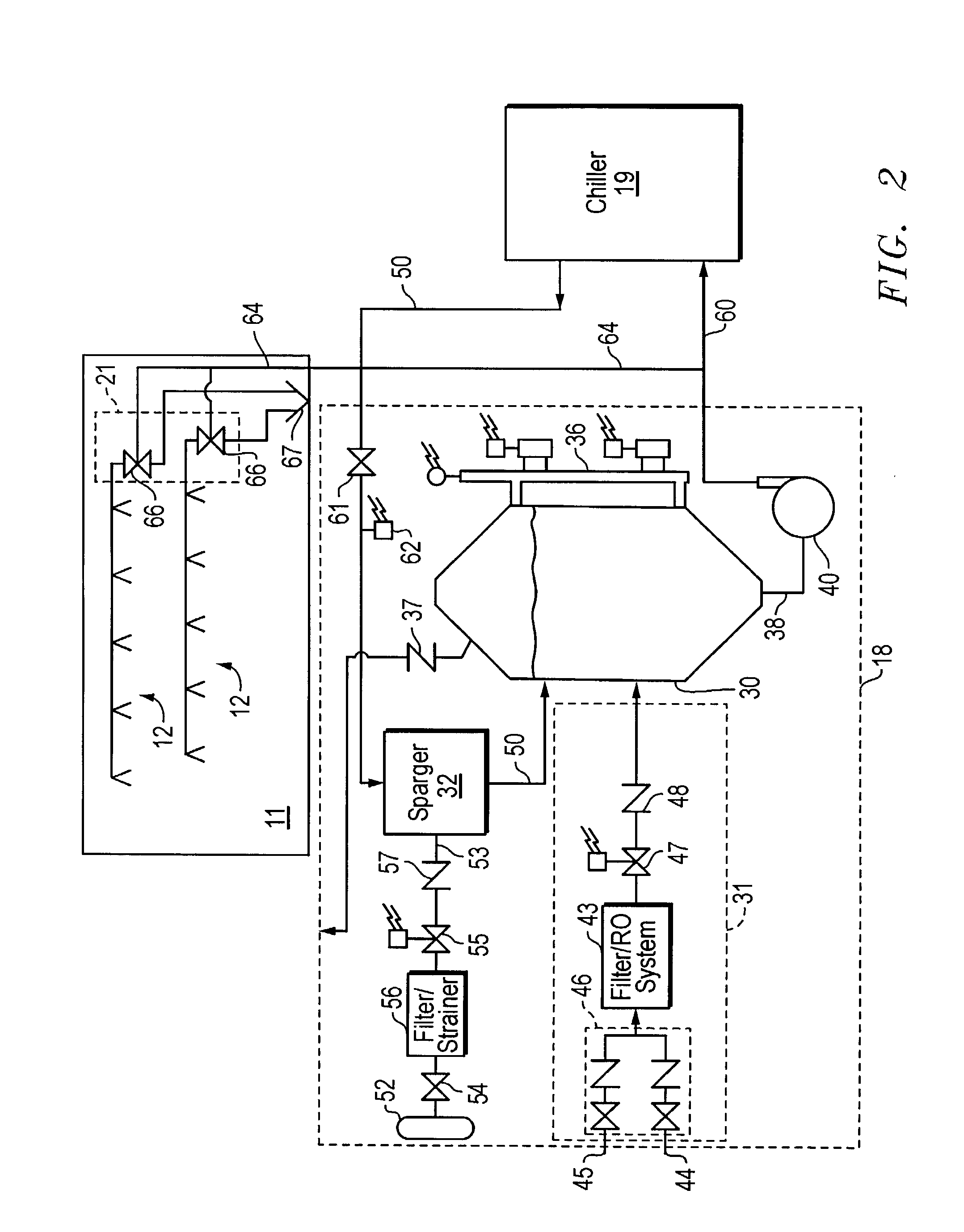 Method for suppressing microbe activity in meat storage enclosures