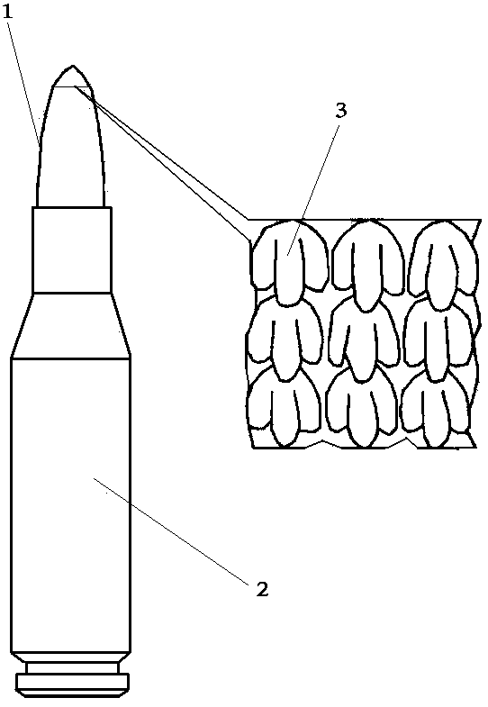 Cartridge with sharkskin-structure surface texture