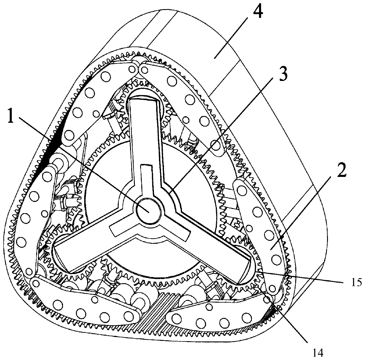 Novel wheel-track composite variable structure wheel