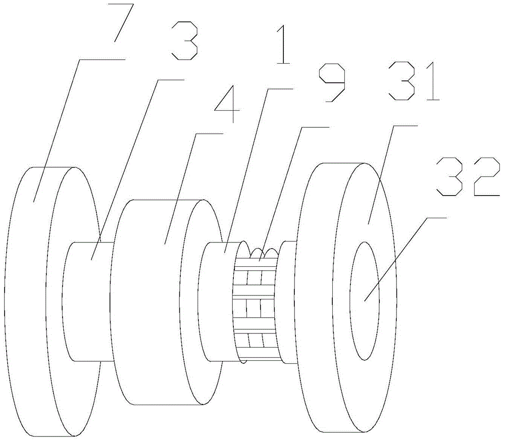 Adjusting and locking device for textile machine