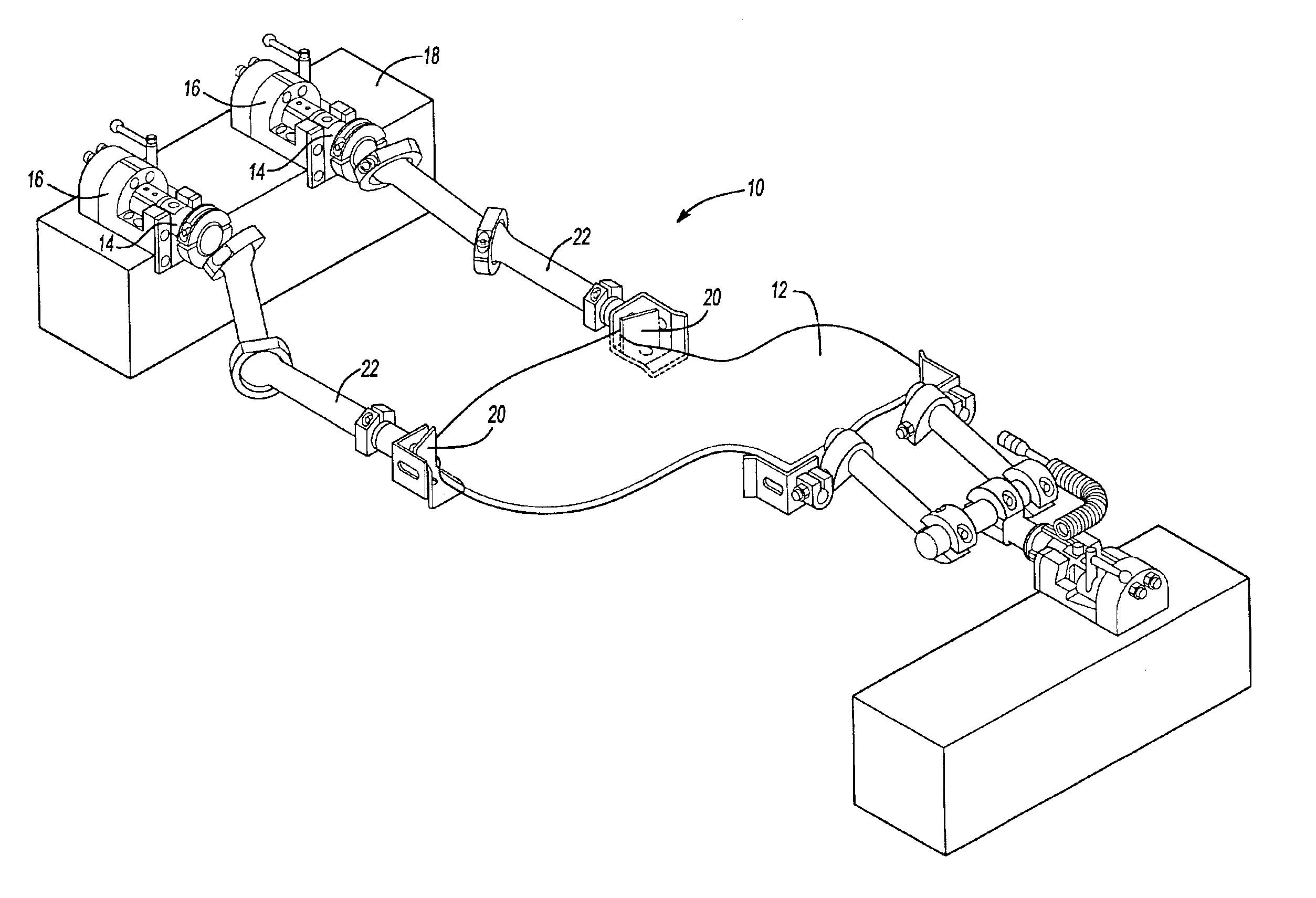 System and method for monitoring connections in a rail assembly