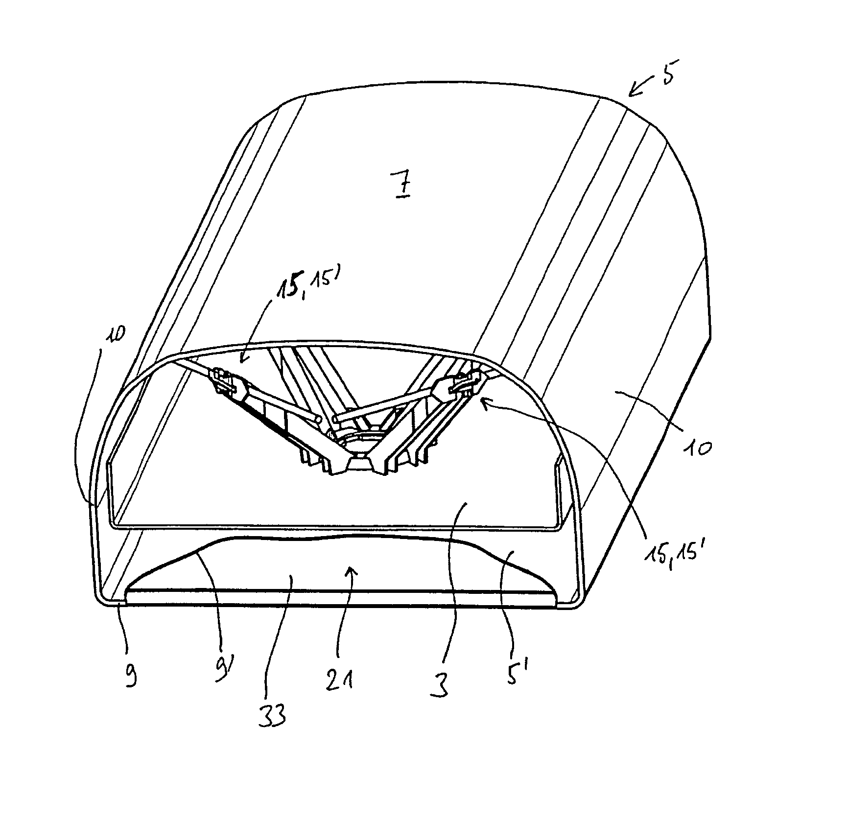 Mobile radio antenna radome with integral reflector