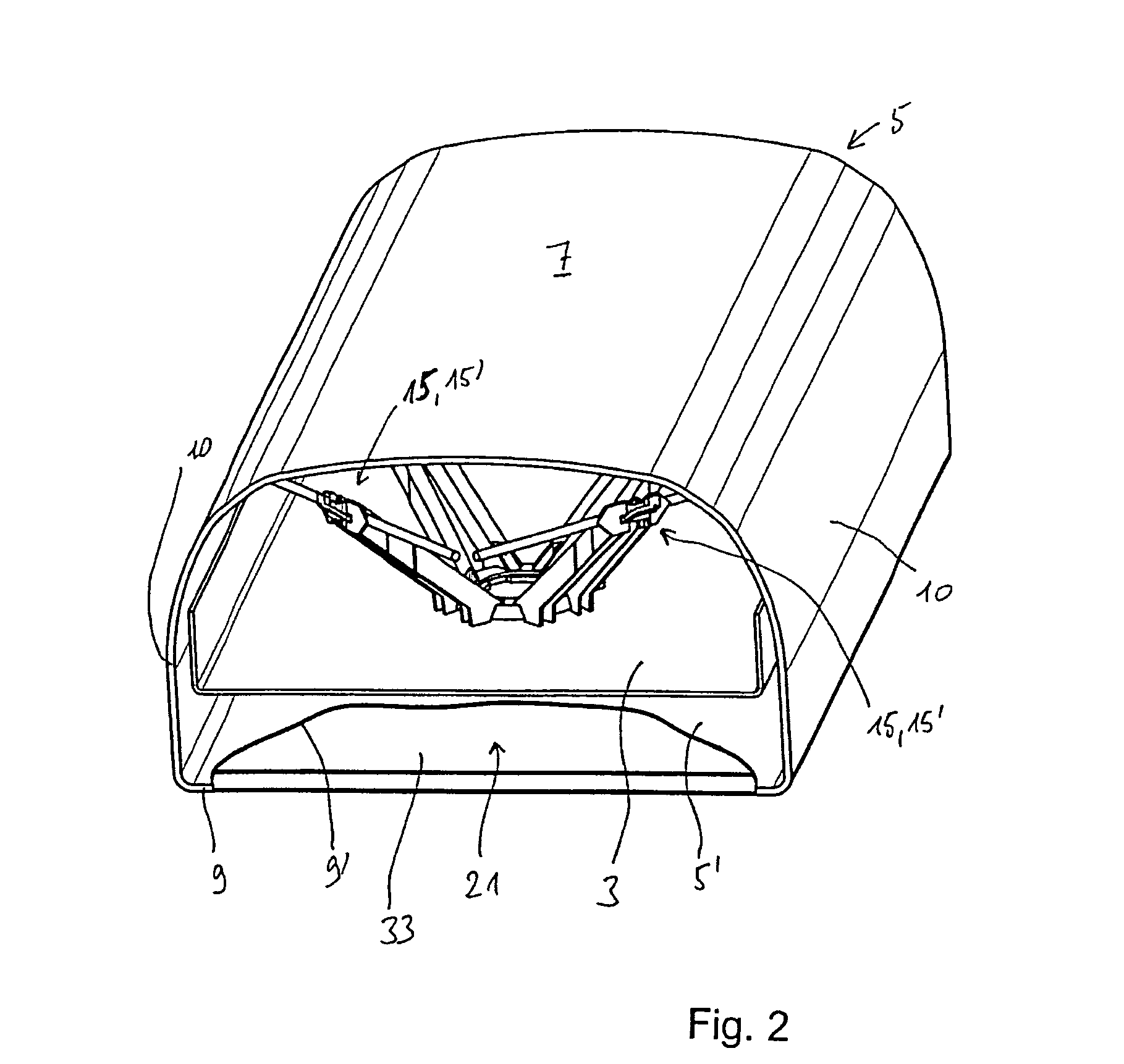 Mobile radio antenna radome with integral reflector