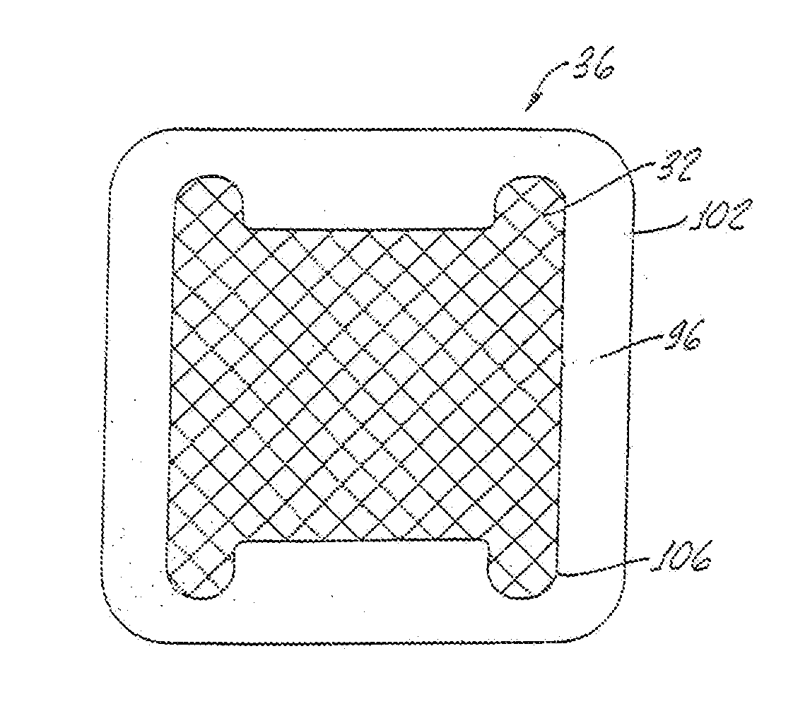 Multi-electrode with lateral conductivity control